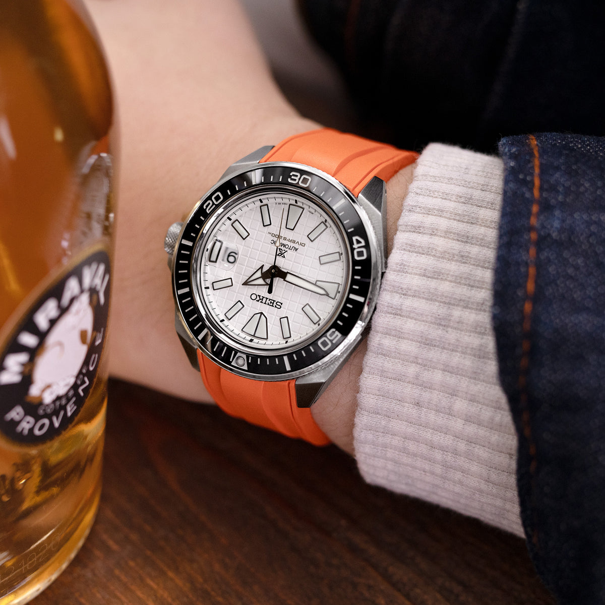 StrapXPro SRX1A Rubber Strap Seiko Samruai, King Samruai Strapcode