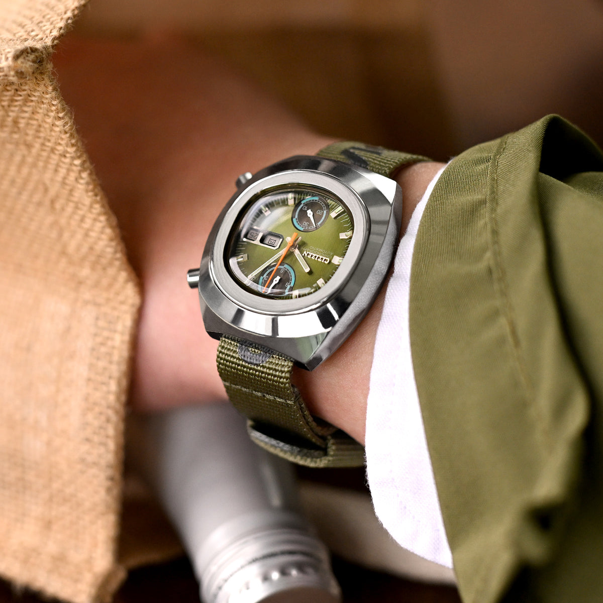 The General Service Strap set of TWO (Khaki &amp; Olive) by HAVESTON Straps