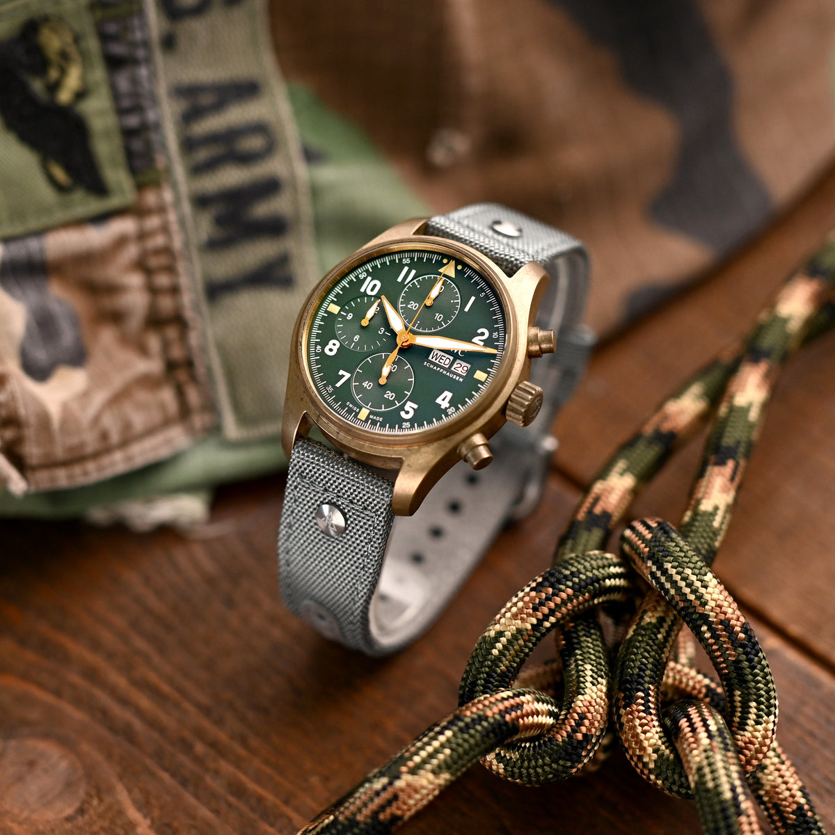 HAVESTONストラップのAAFシーグレー-637ストラップ、20mmまたは22mm