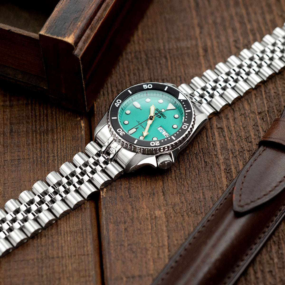 Seiko 5 Sports 38mm SRPK Curved End Super-J Louis Watch