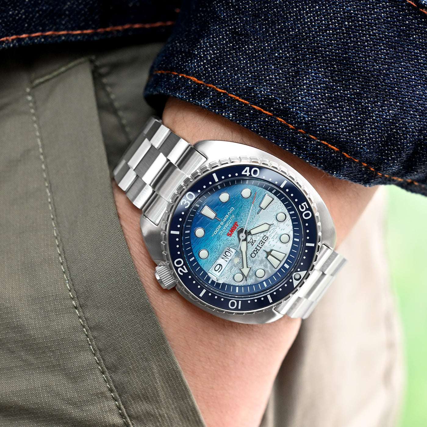 Seiko Mod new Turtles SRP777 Curved End Hexad Bracelet | Strapcode
