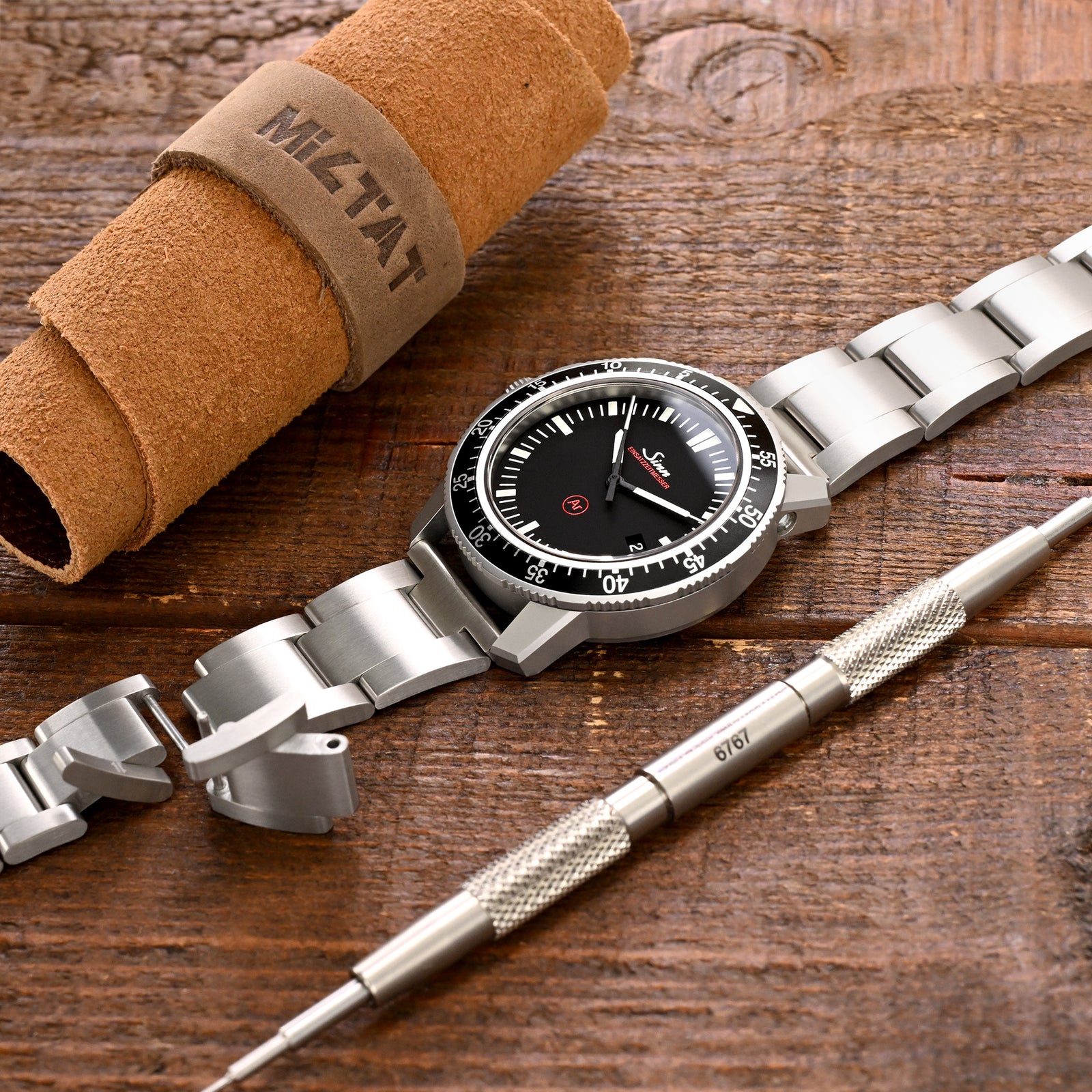 Bracelet de montre à libération rapide Riven-O2 en titane 20mm, extrémités droites