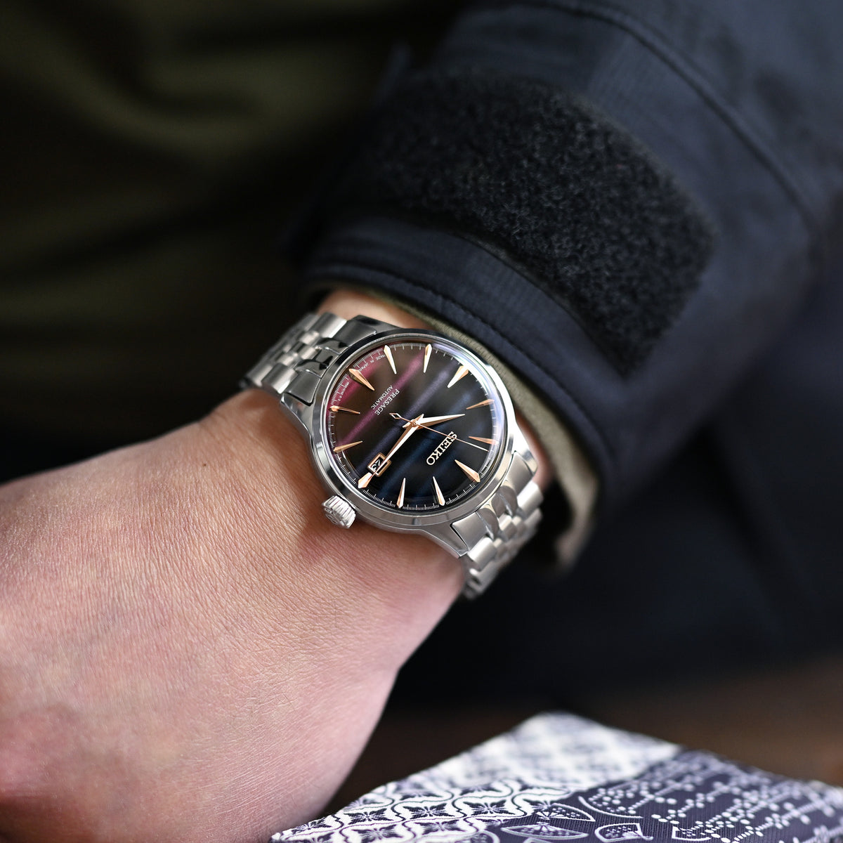 Watch Strap Seiko Presage Steel Bracelet Seiko Compatible Rose