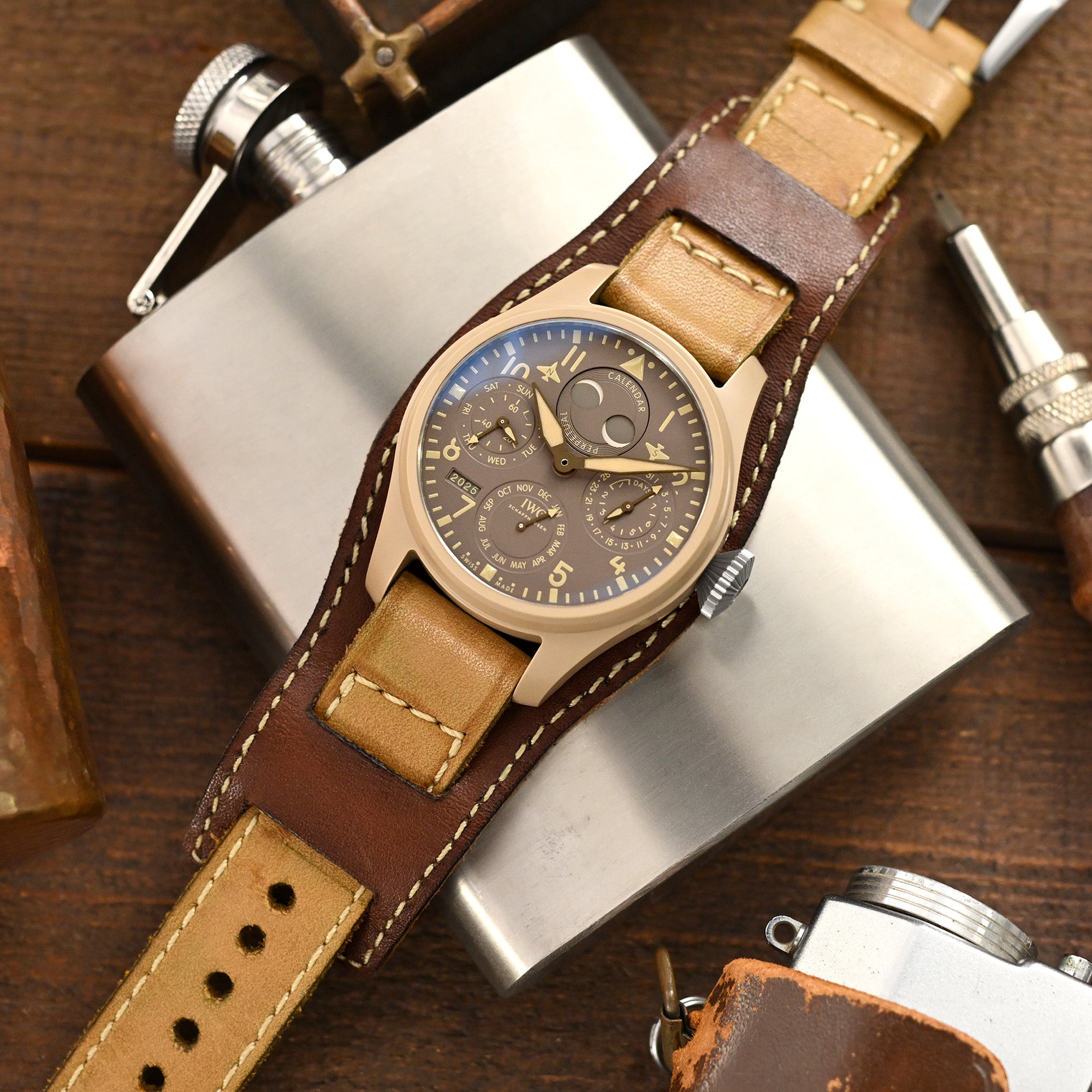 Gunny X MT Handmade Quick Release Reversible Bund Leather Strap