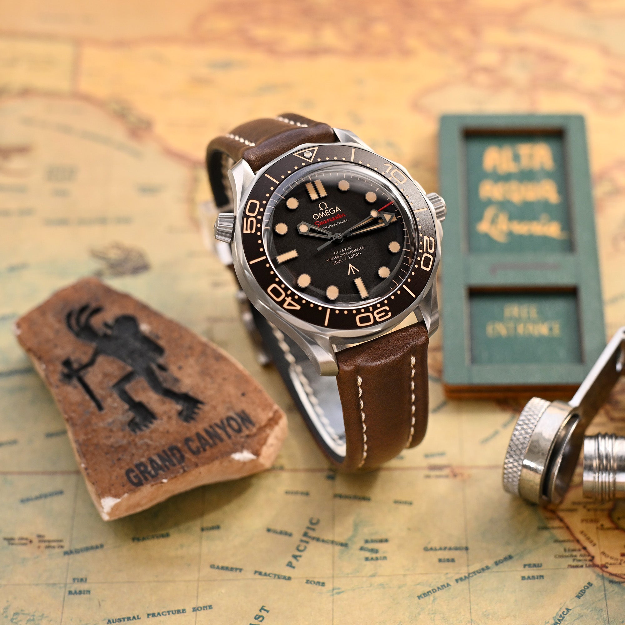 Aviator Style Release Quick Brown Horween Chromexcel Watch Watch Band 19mm, 20mm, 22 mm o 23 mm