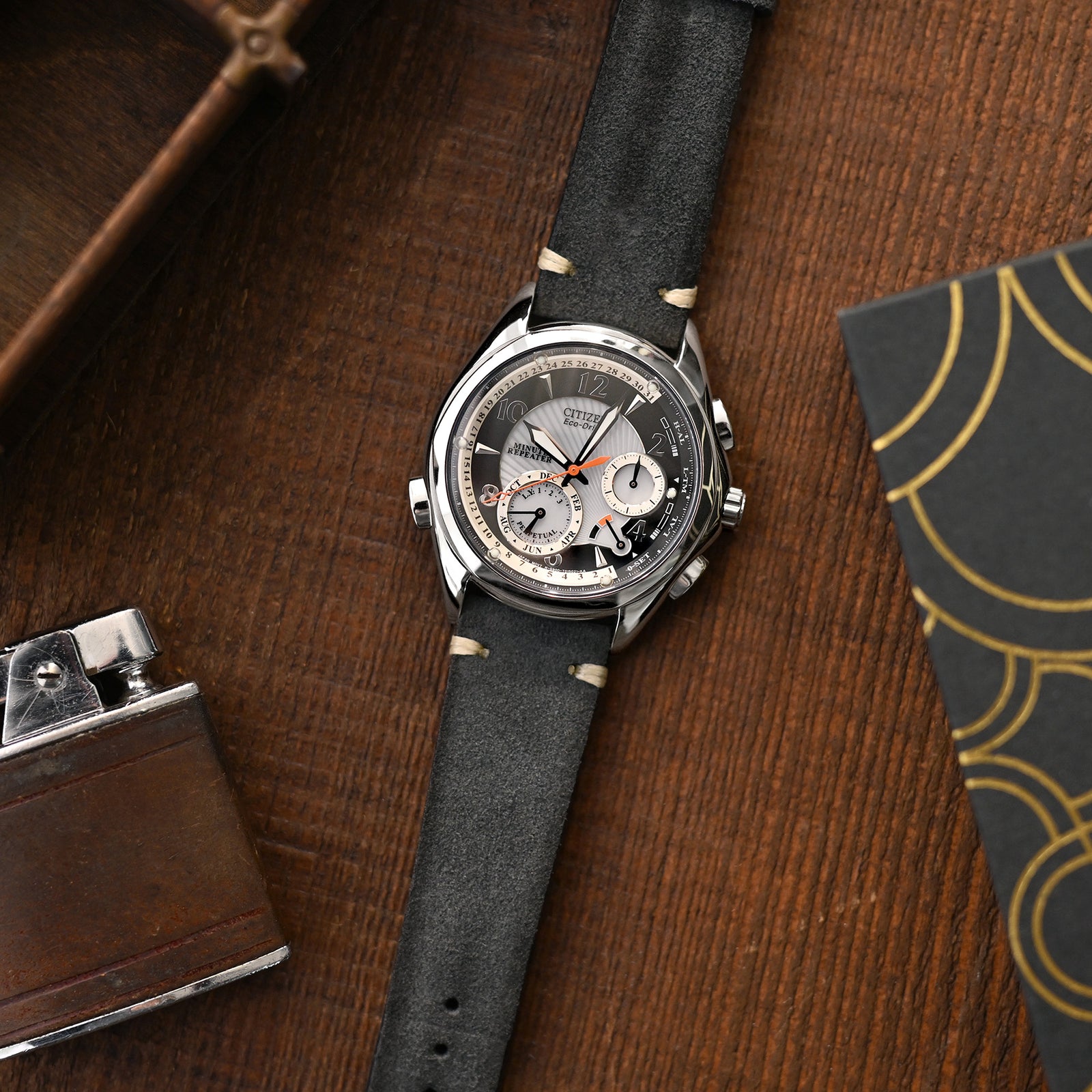 20mm to 22mm Quick Release Nubuck Leather Watch Straps