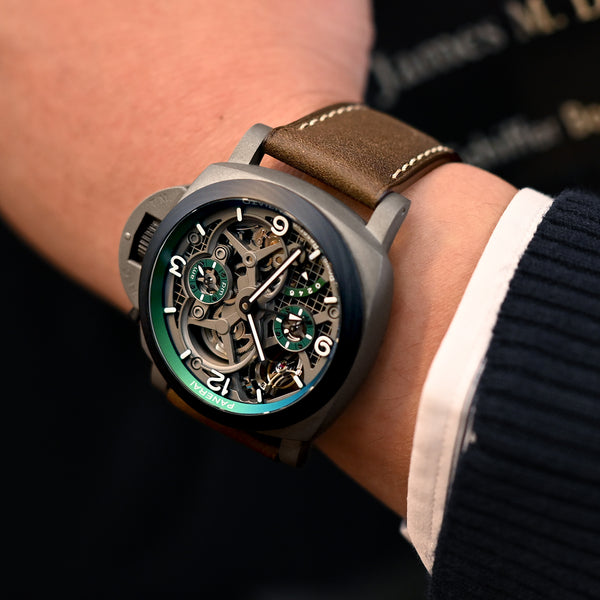 Brown Italian Leather Watch Strap for Panerai Watches | StrapCode