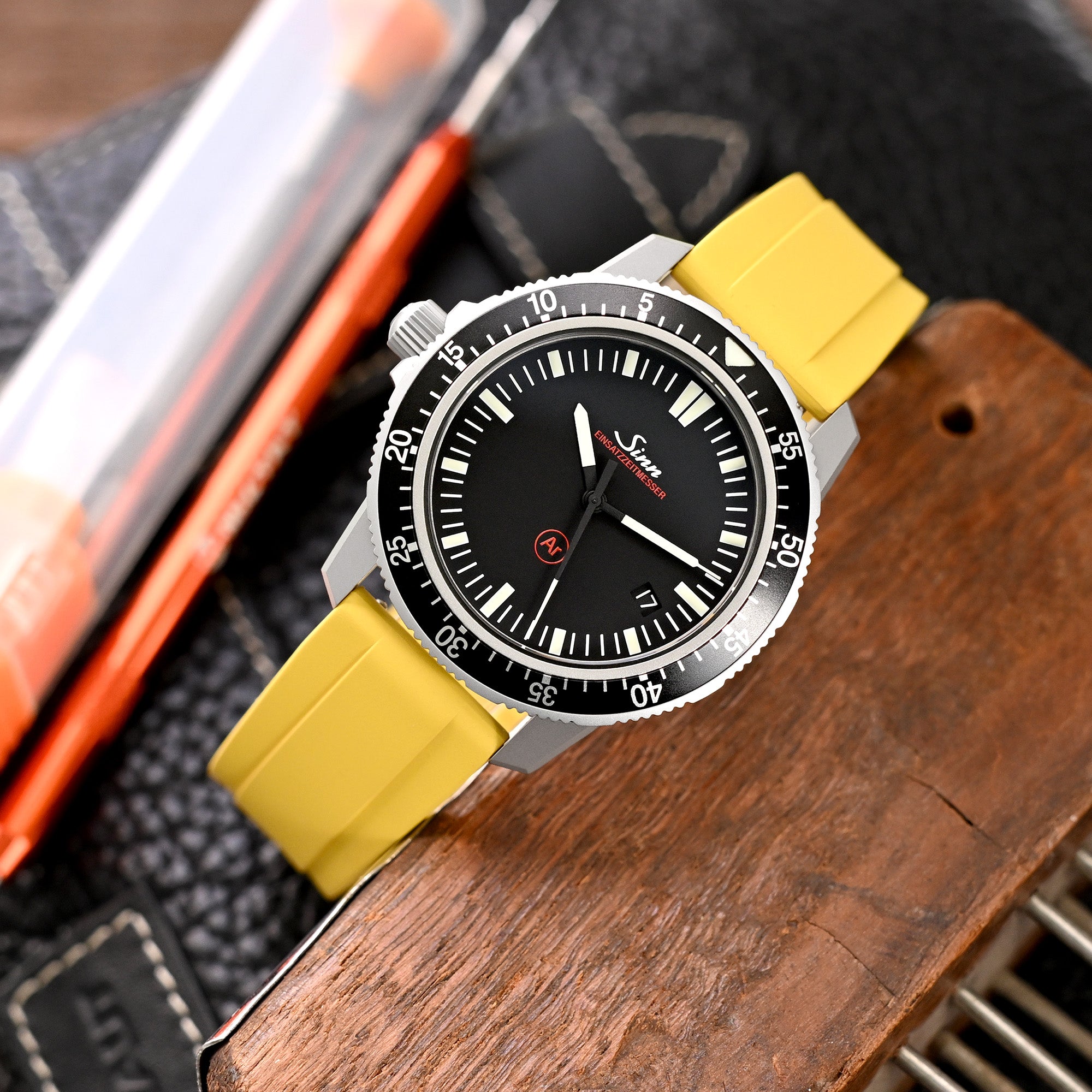 Quick Release FKM27 Yellow FKM Rubber watch strap Strapcode watch bands