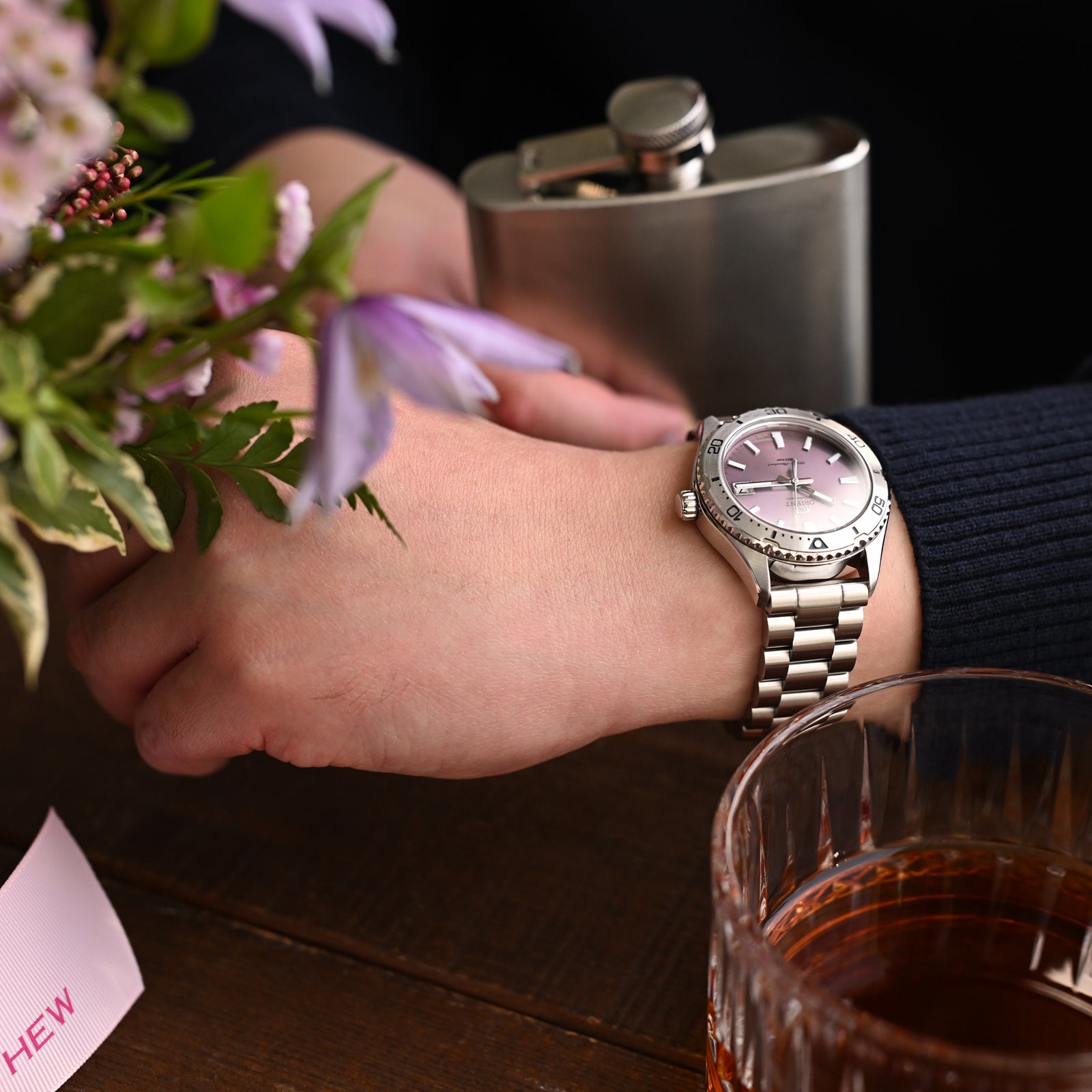 Correa de reloj Endmill sólida de 20mm, extremo recto, acero inoxidable 316L