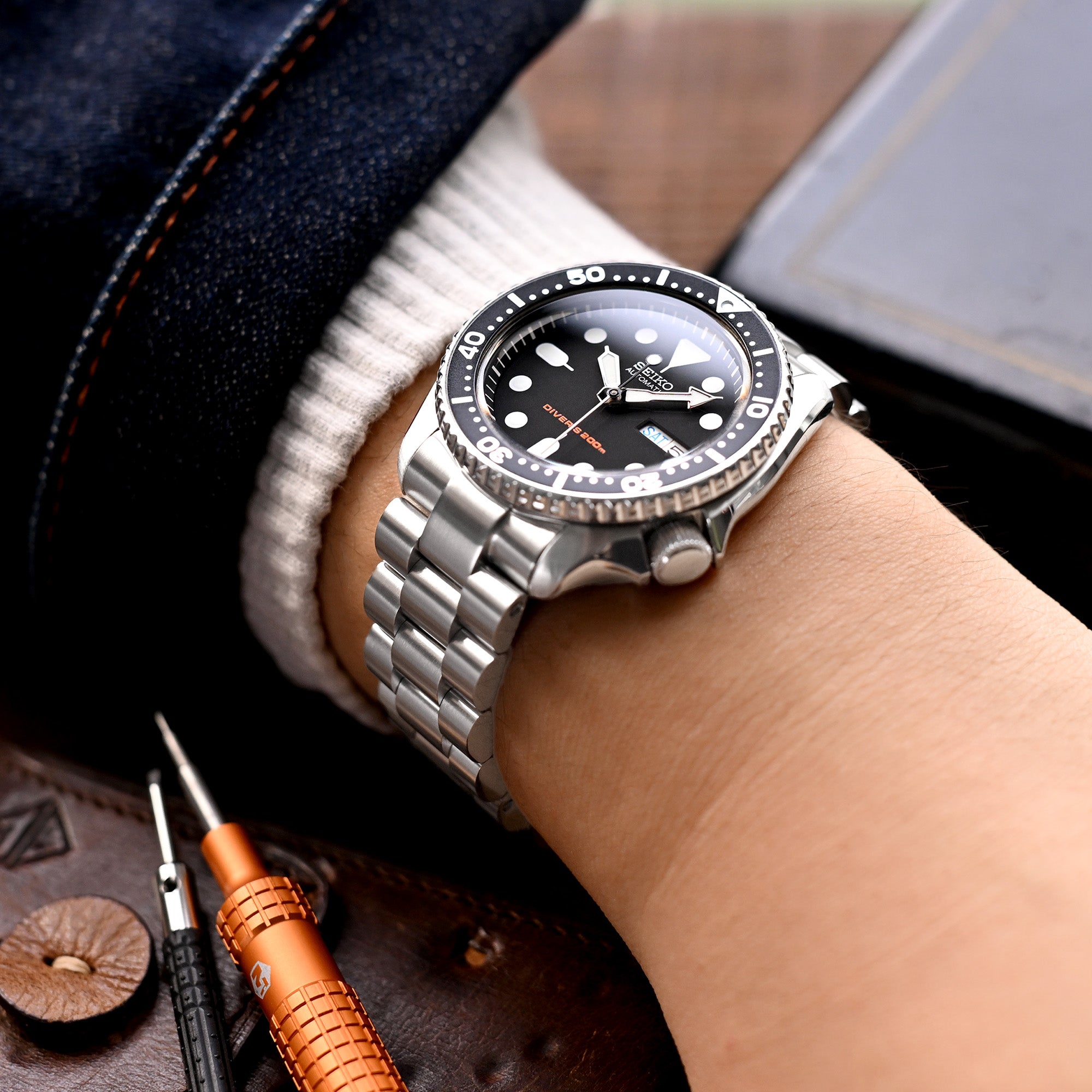 Watch Bands Seiko Skx007 Spring Bars 22mm Endmill Watch Band For