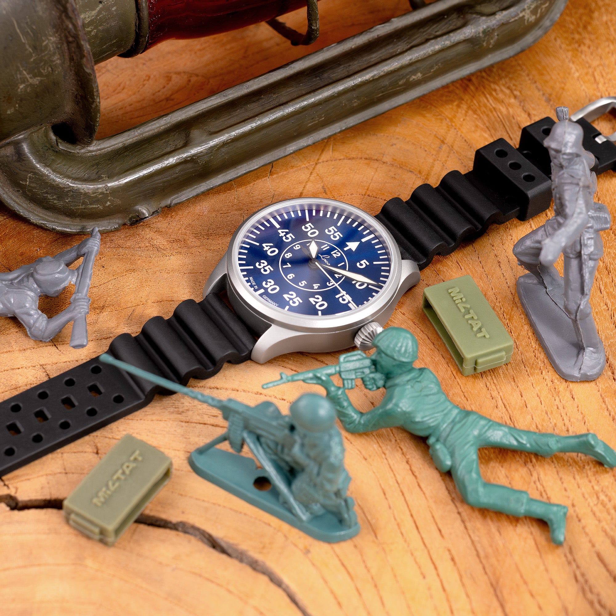 Quick Release Black FKM Rubber Diver Strap 18mmÐ22mm | StrapCode