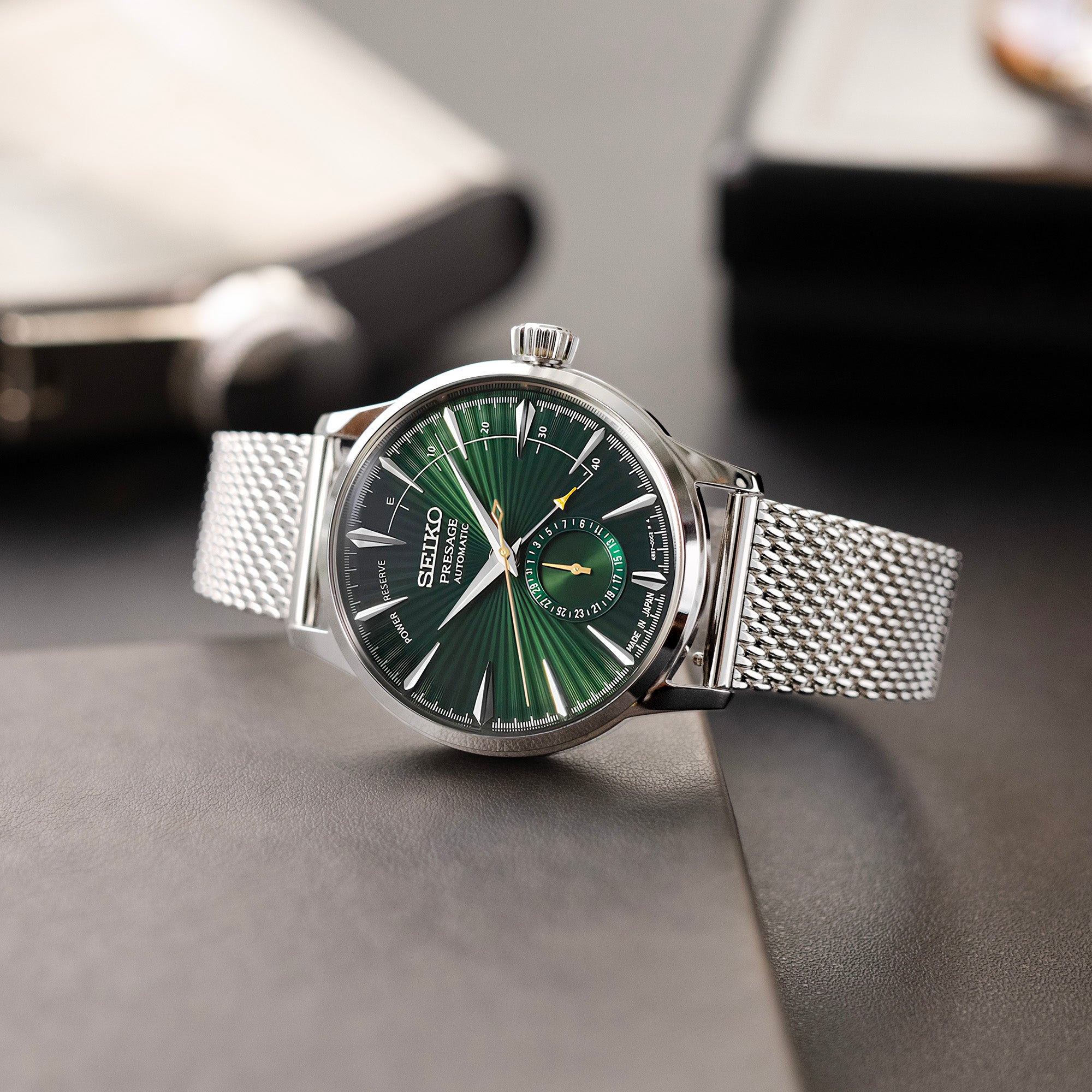 Quick Release Tapered Milanese Polished Mesh Watch Band Strapcode