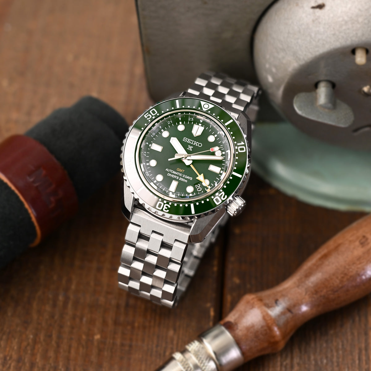 Cinturino SUPER Engineer Tipo II a estremità dritte, maglie solide in acciaio inox 316L, chiusura a pulsante