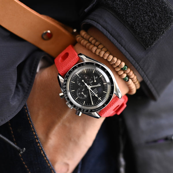 Red FKM Quick Release Rubber Strap, 20mm | Strapcode