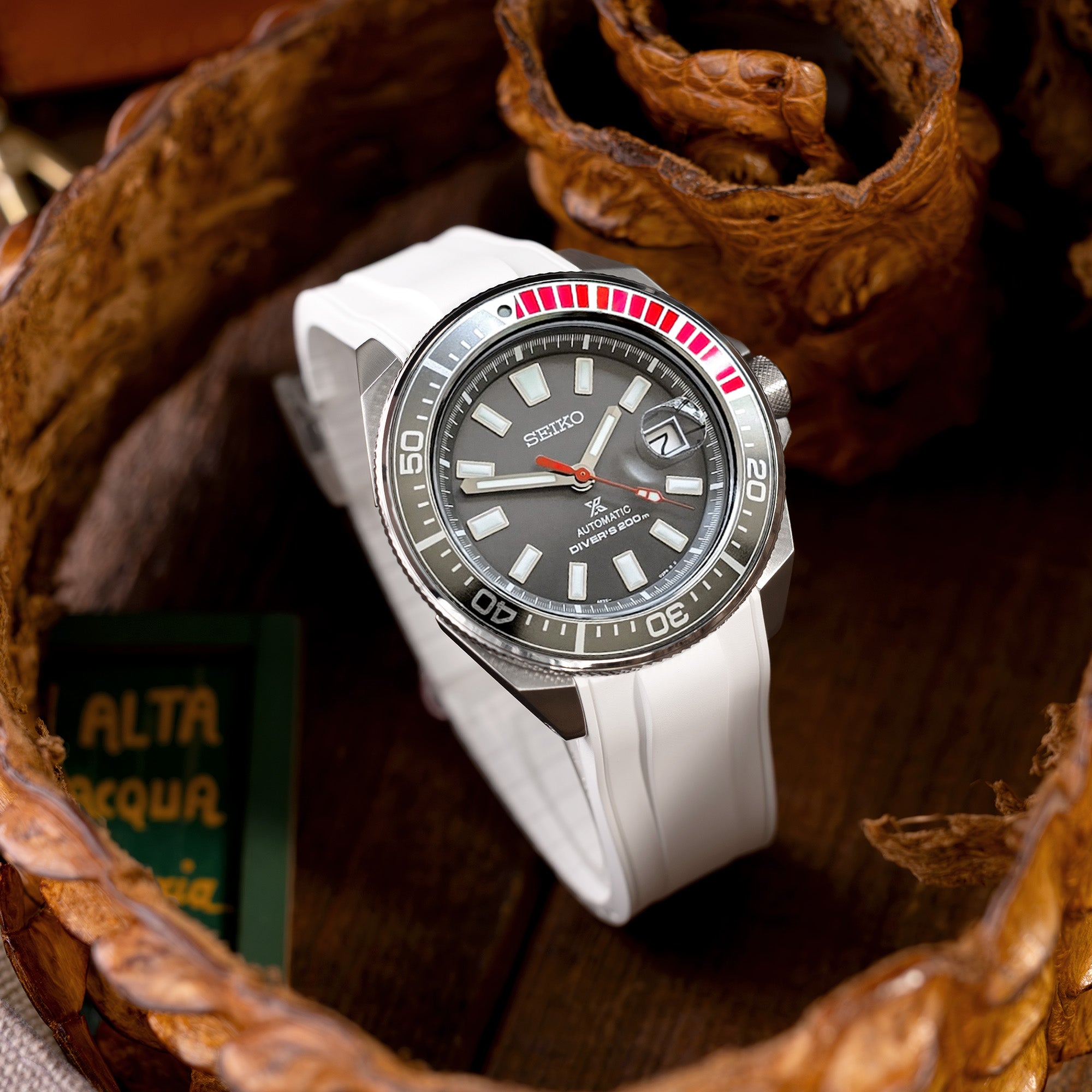 StrapXPro SRX1A Rubber Strap - Seiko Samruai, King Samruai | Strapcode