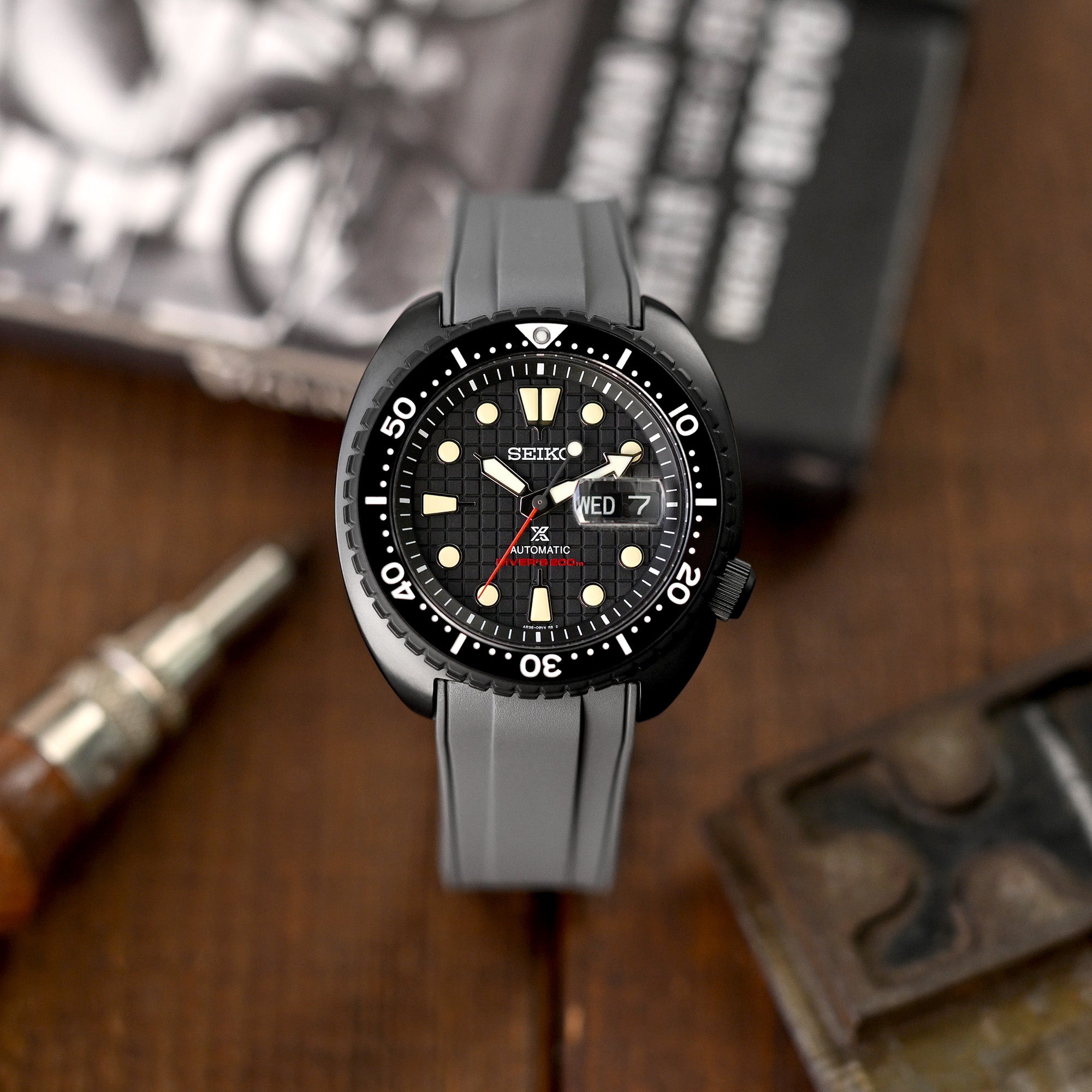StrapXPro - STX1A Rubber Strap for Seiko Prospex Turtle | Strapcode