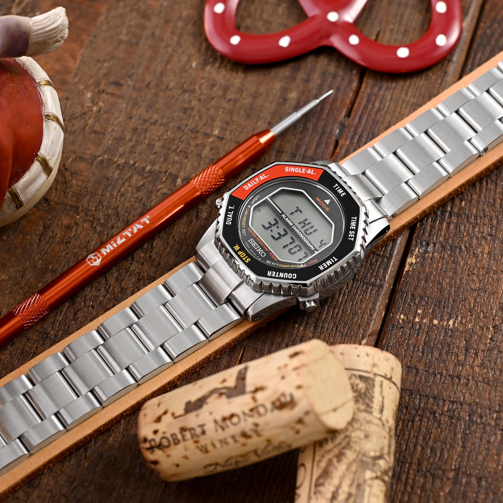 20mm Super-O Boyer Stainless Steel band for Seiko 5 40mm | StrapCode