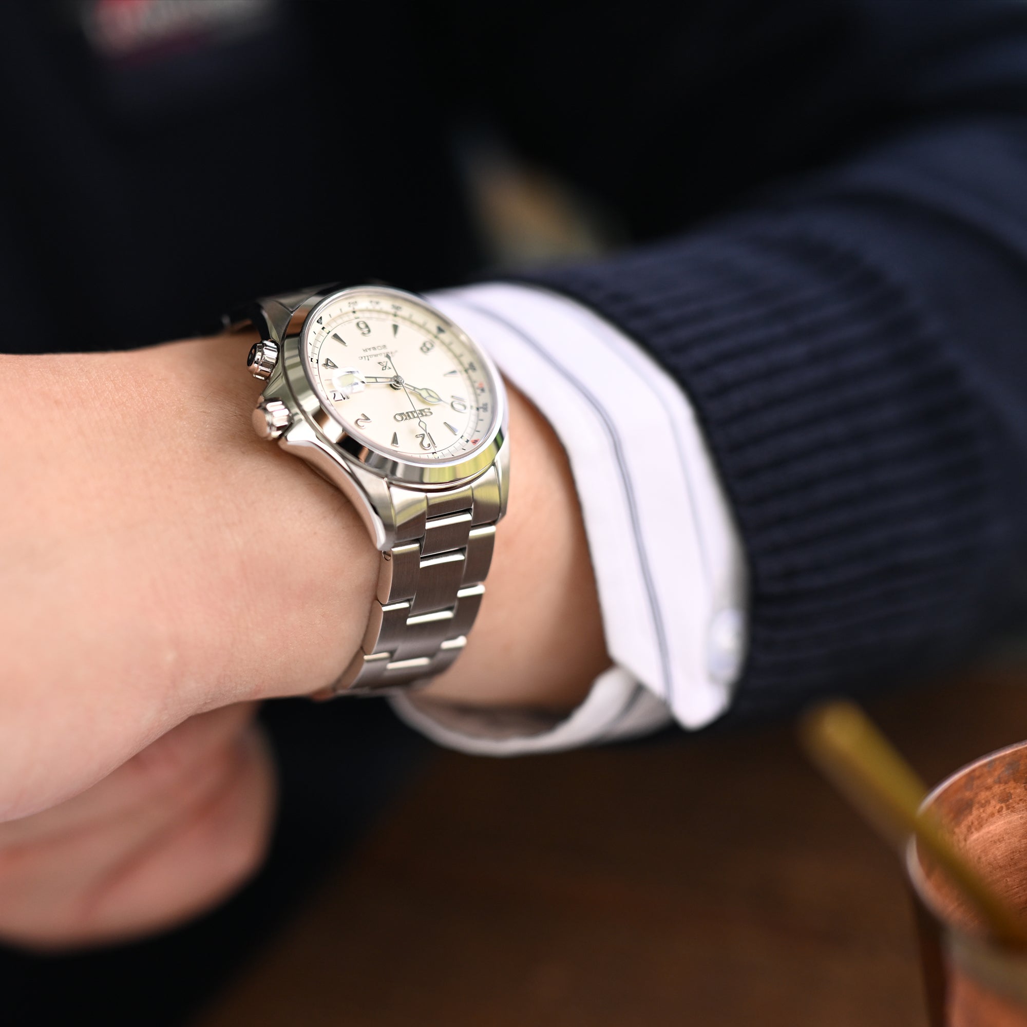 20mm Super-O Boyer Stainless Steel Band For Seiko Alpinist SARB017 - Foto 4