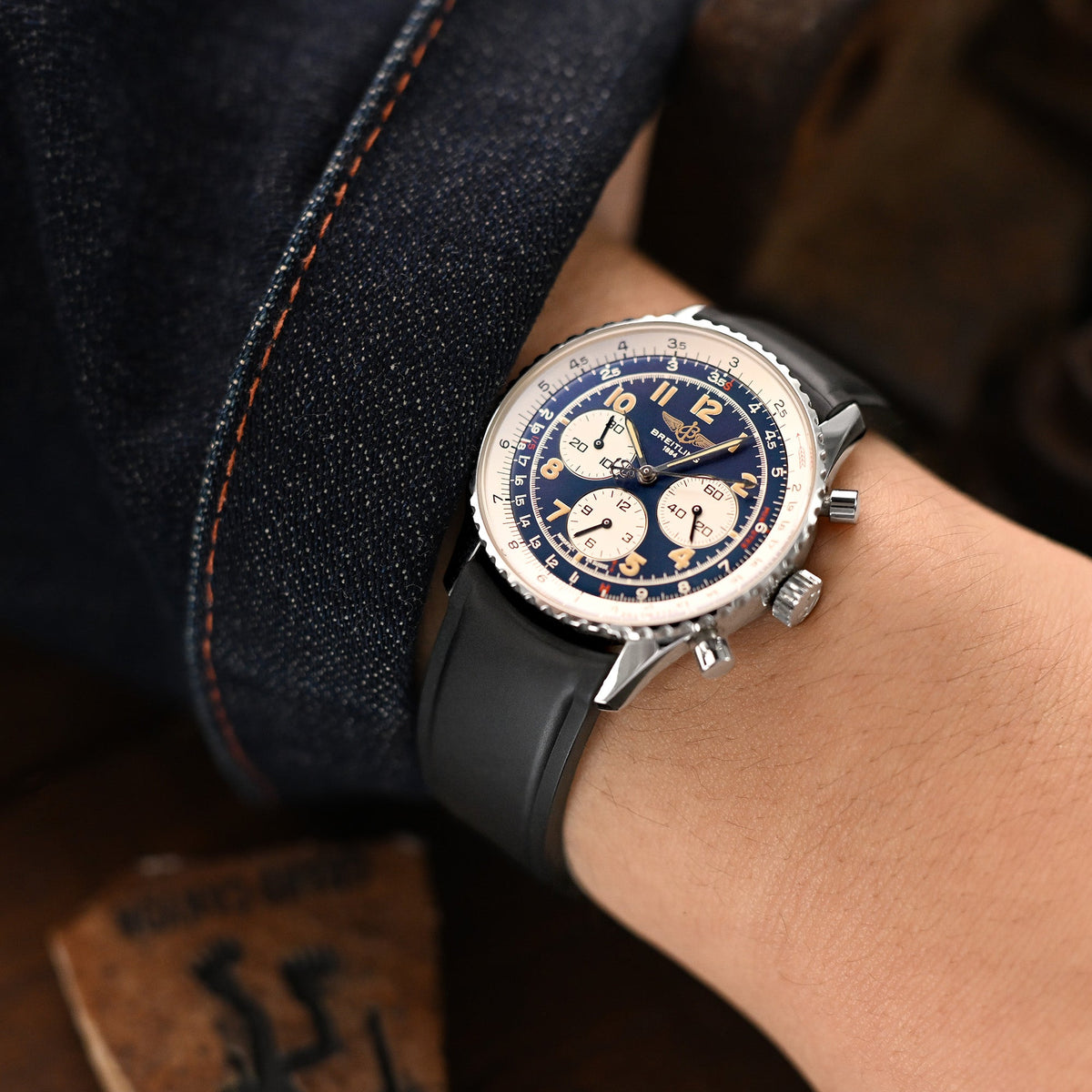 Cinturino In Gomma Con Estremà Curva In Metallo 21 20mm Adatto - Foto 2