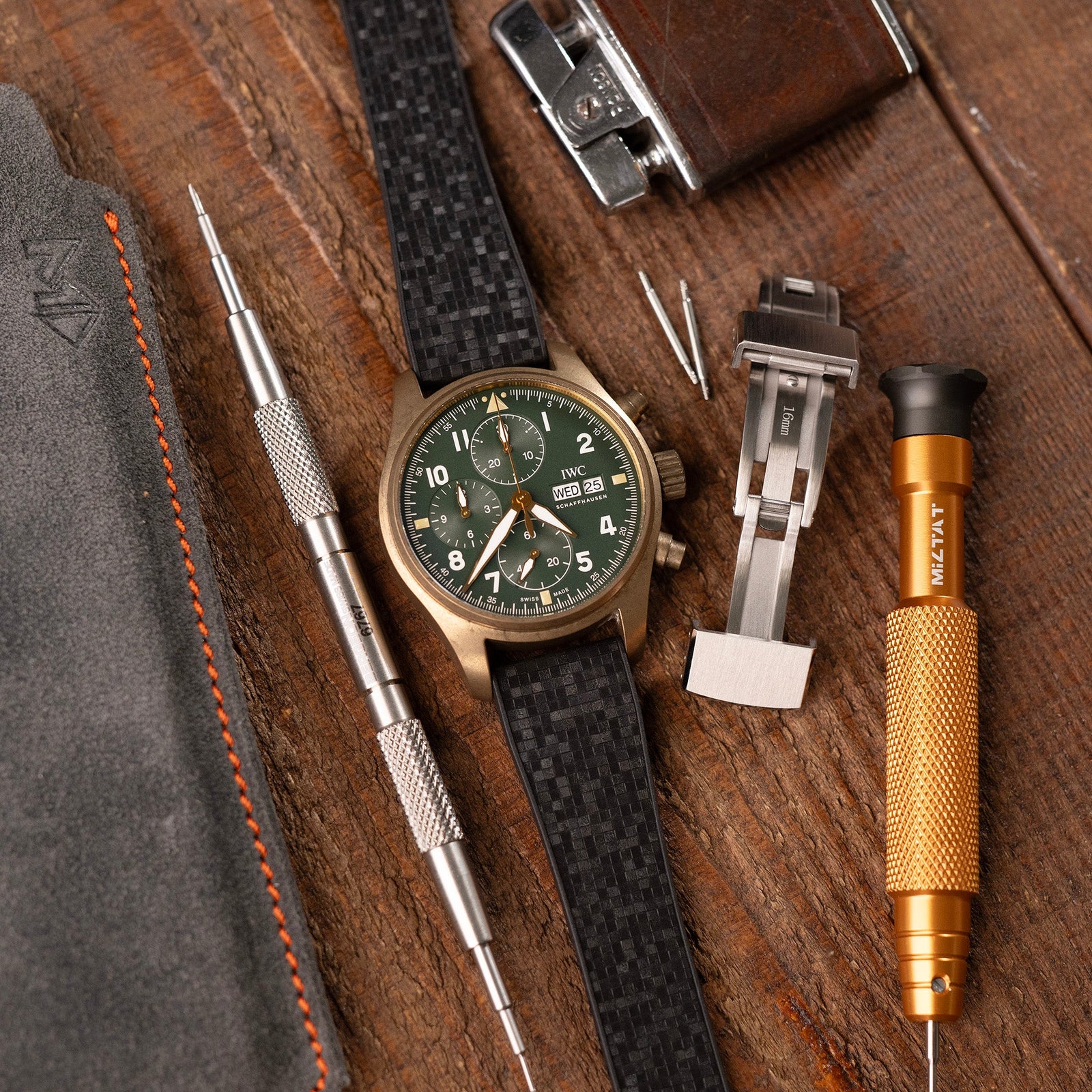Quick Release FKM29 Black FKM Rubber watch strap | Strapcode
