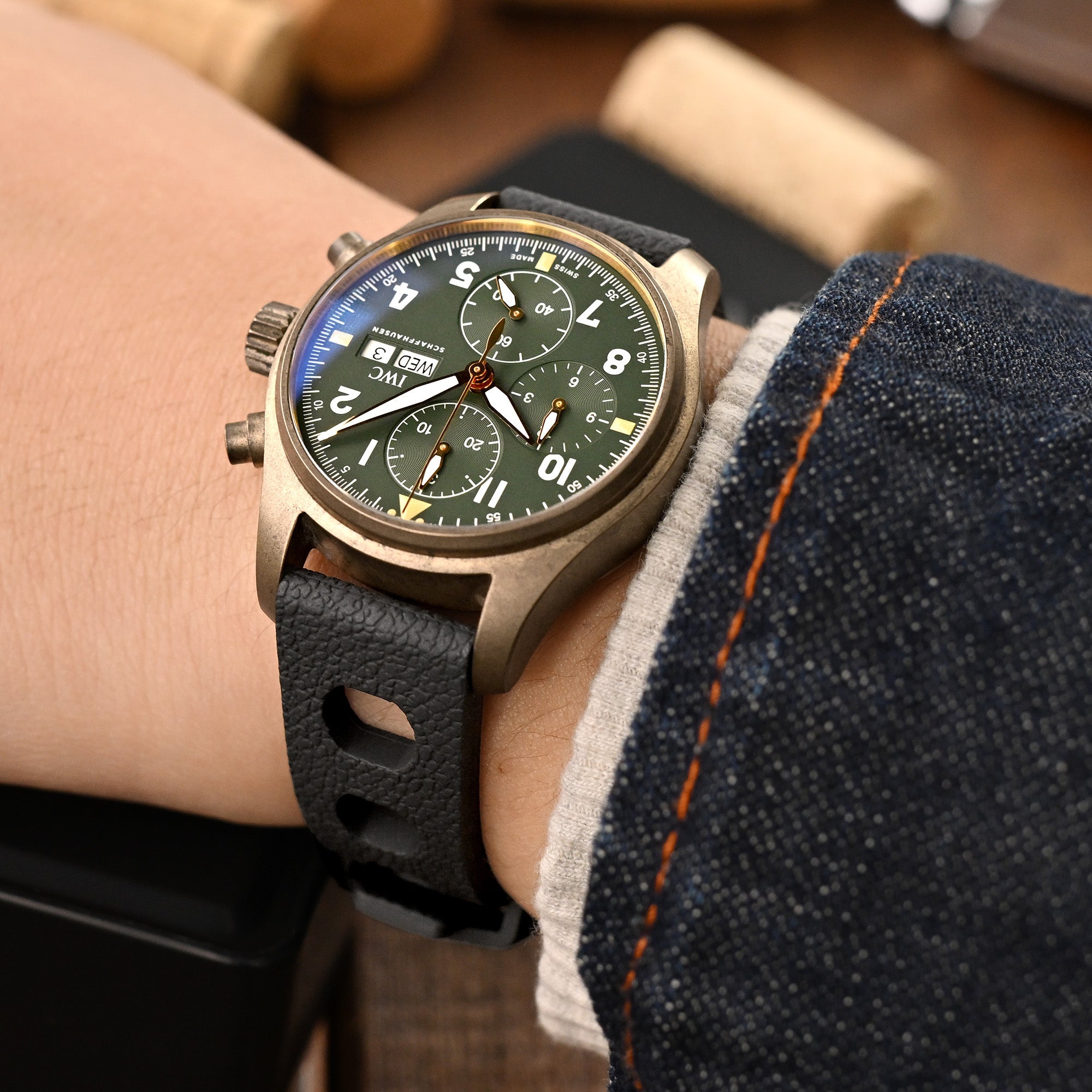IWC Pilot Spitfire Chronograph Bronze Strapcode watch bands