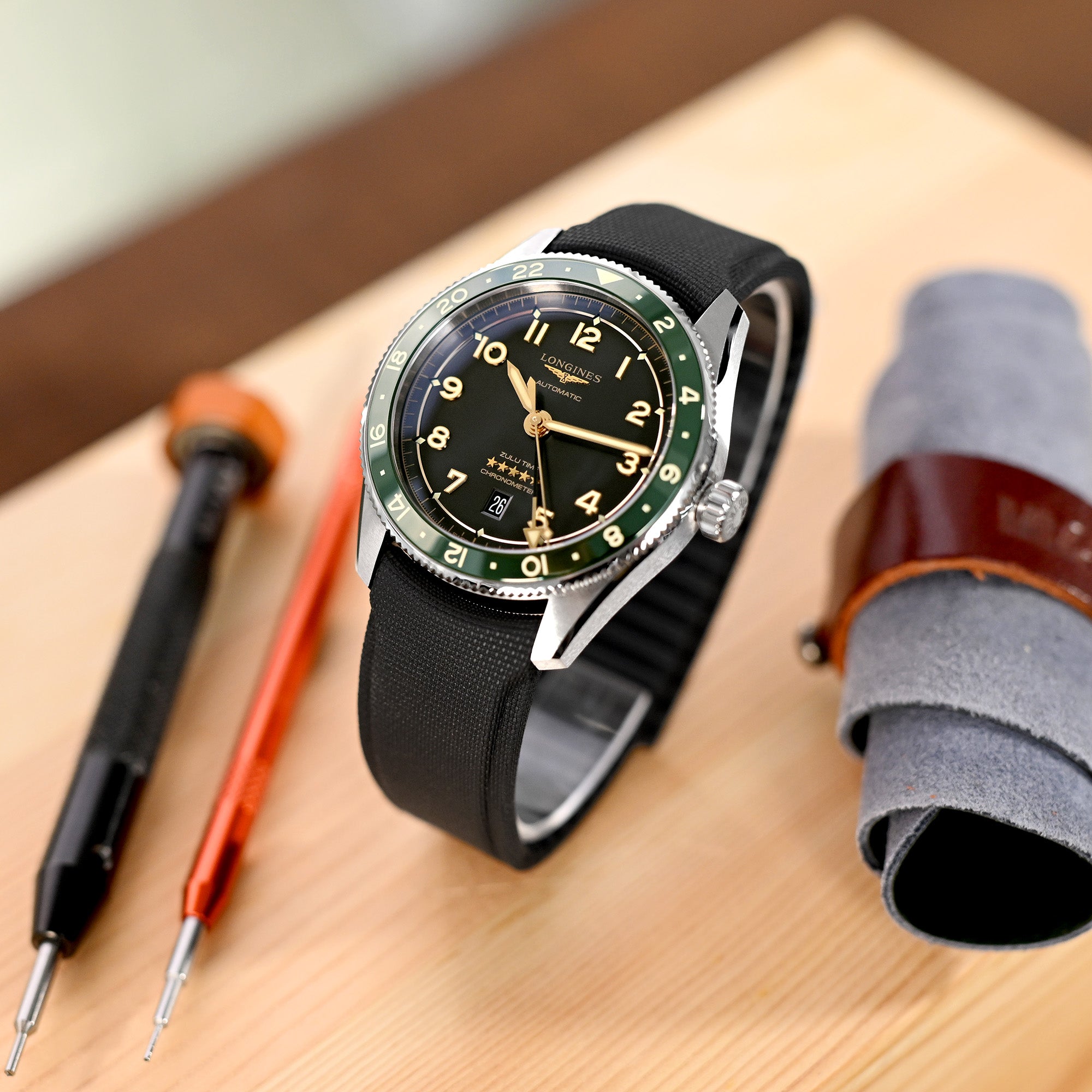 FKM40 Quick Release Butterfly Deployment FKM Watch Strap | Strapcode