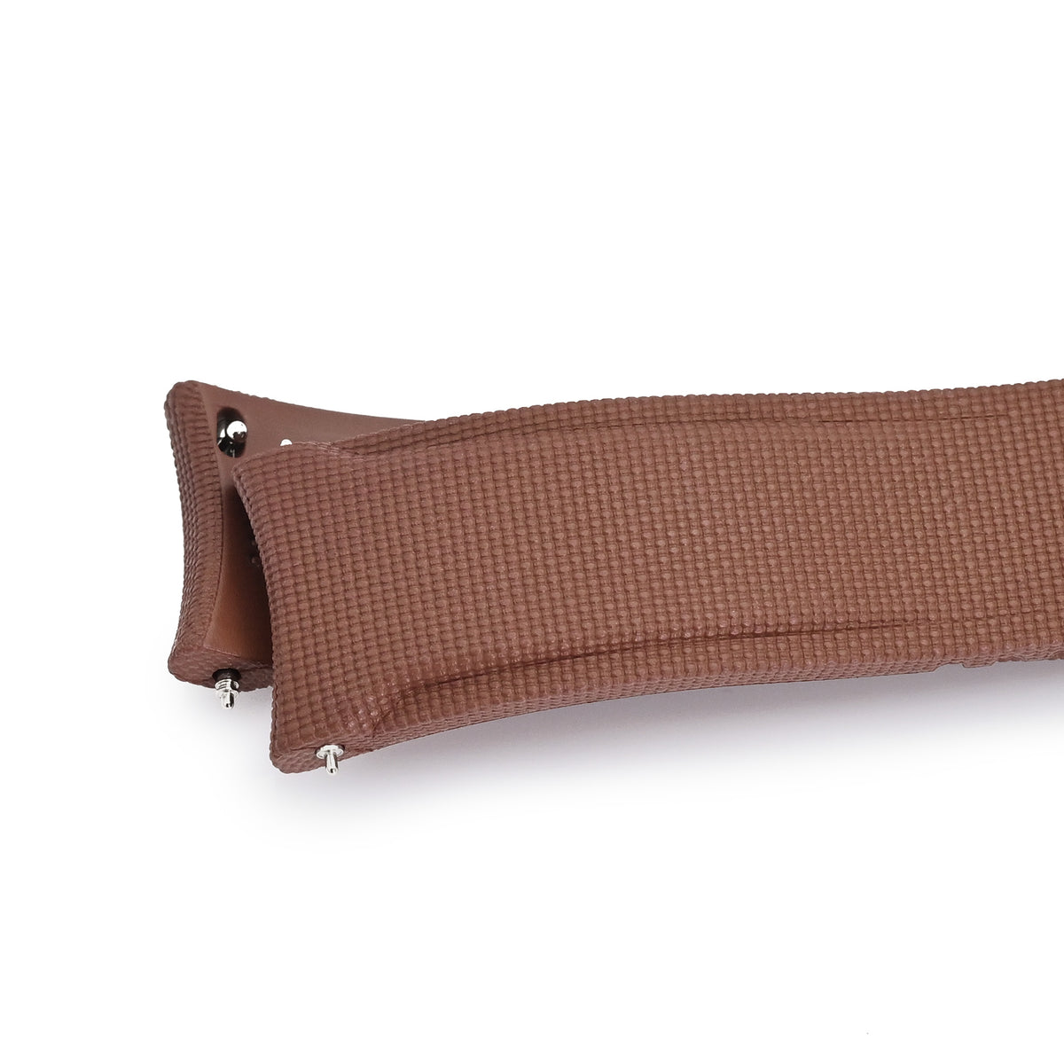 20mm Brown FKM40 FKM Quick Release Rubber Deployment Watch Band Strapcode watch bands