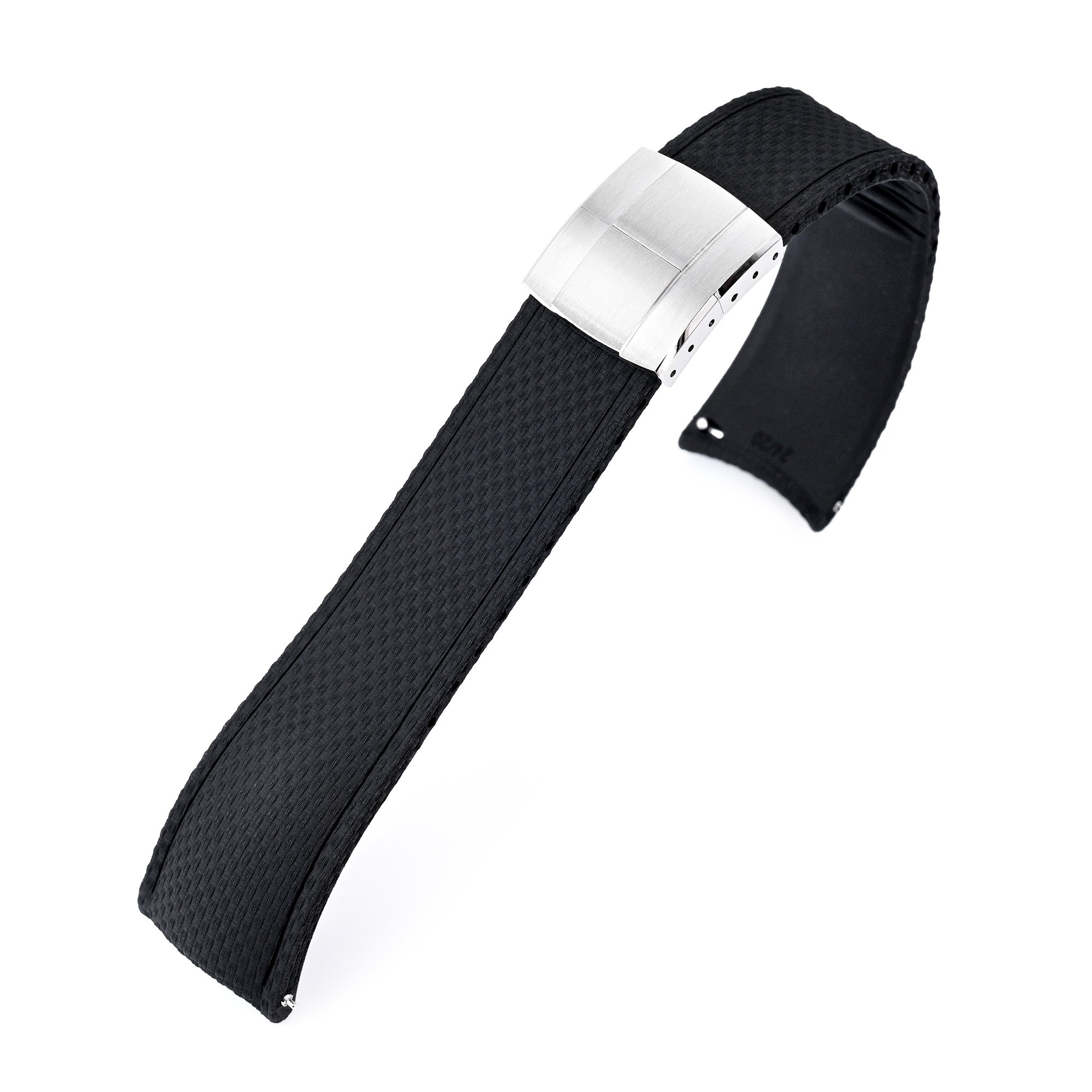 FKM41 Quick Release Butterfly Deployment FKM Watch Strap | Strapcode