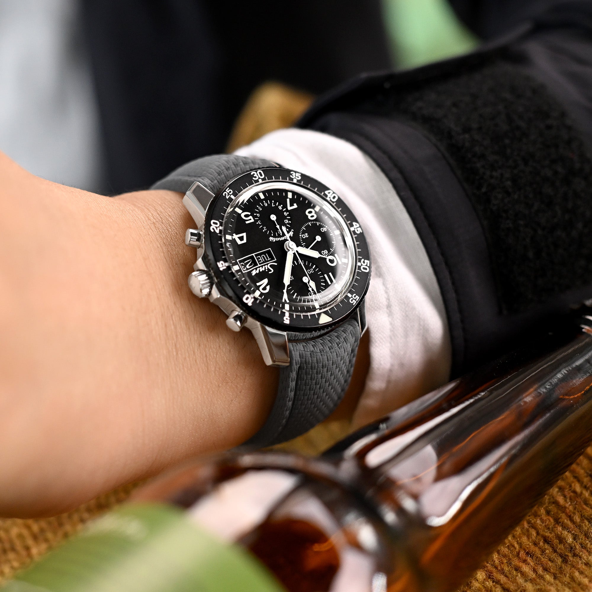 FKM41 Quick Release Butterfly Deployment FKM Watch Strap | Strapcode