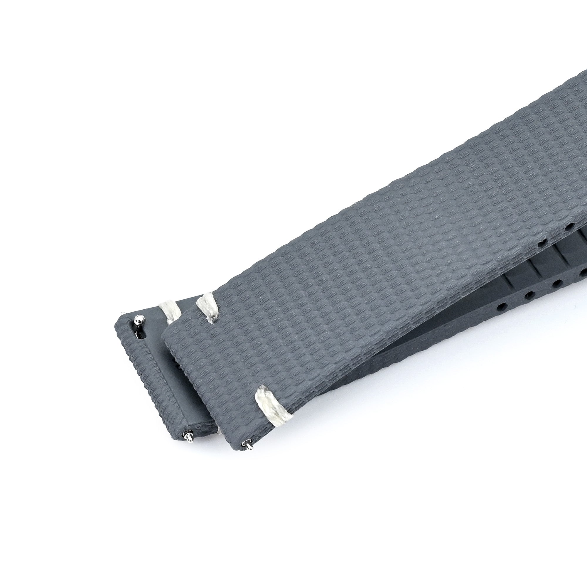 FKM42 Quick Release Butterfly Deployment FKM Watch Strap | Strapcode