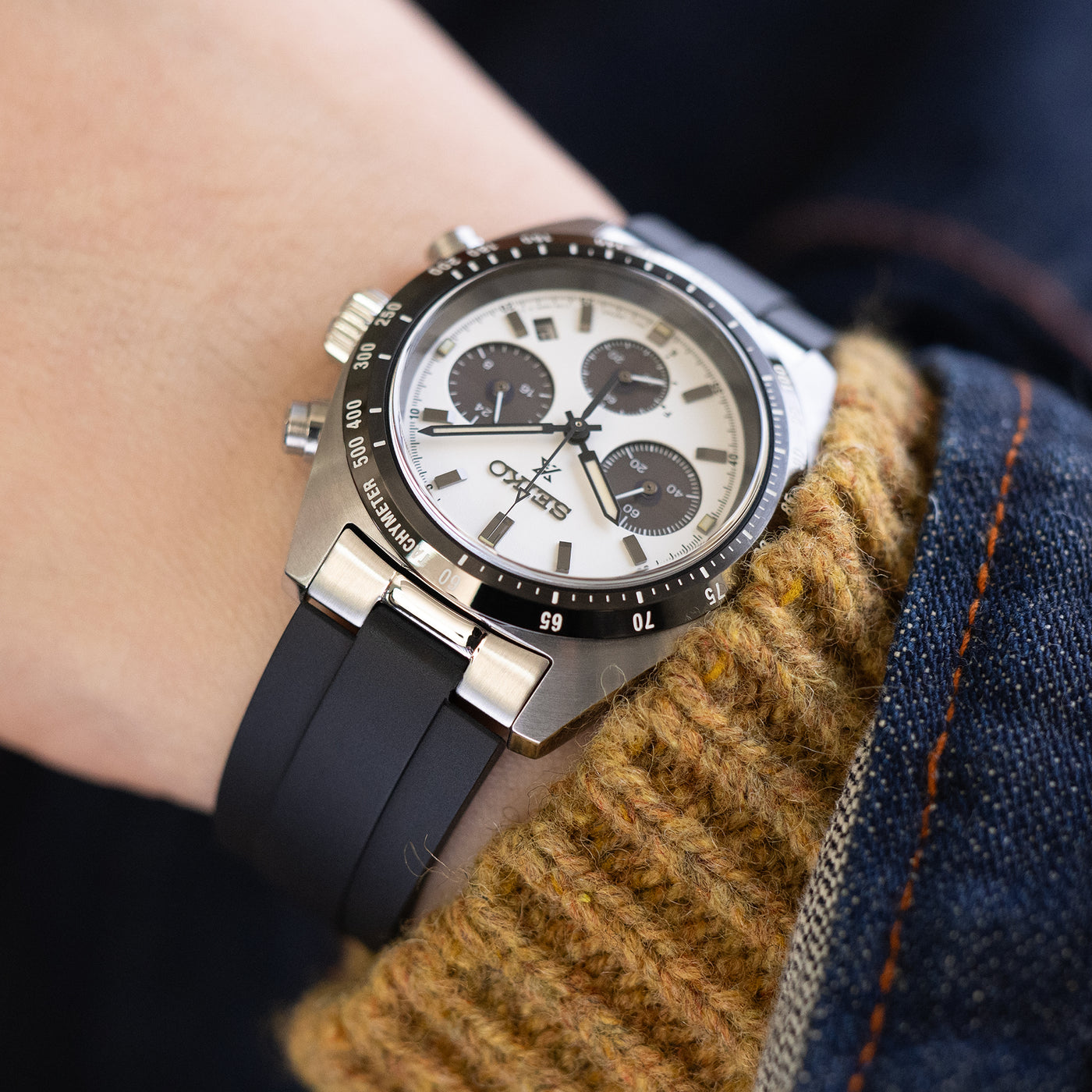 Funky Stainless Steel 23 mm Watch Band KC3832_K0032380 main image 0