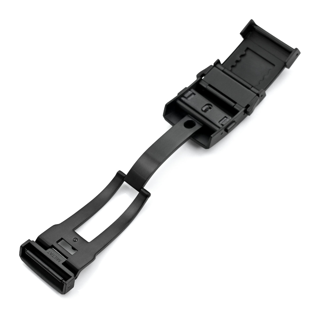 18mm, 20mm 316L Stainless Steel Wetsuit Ratchet Buckle Button Control diver extension clasp, PVD Black