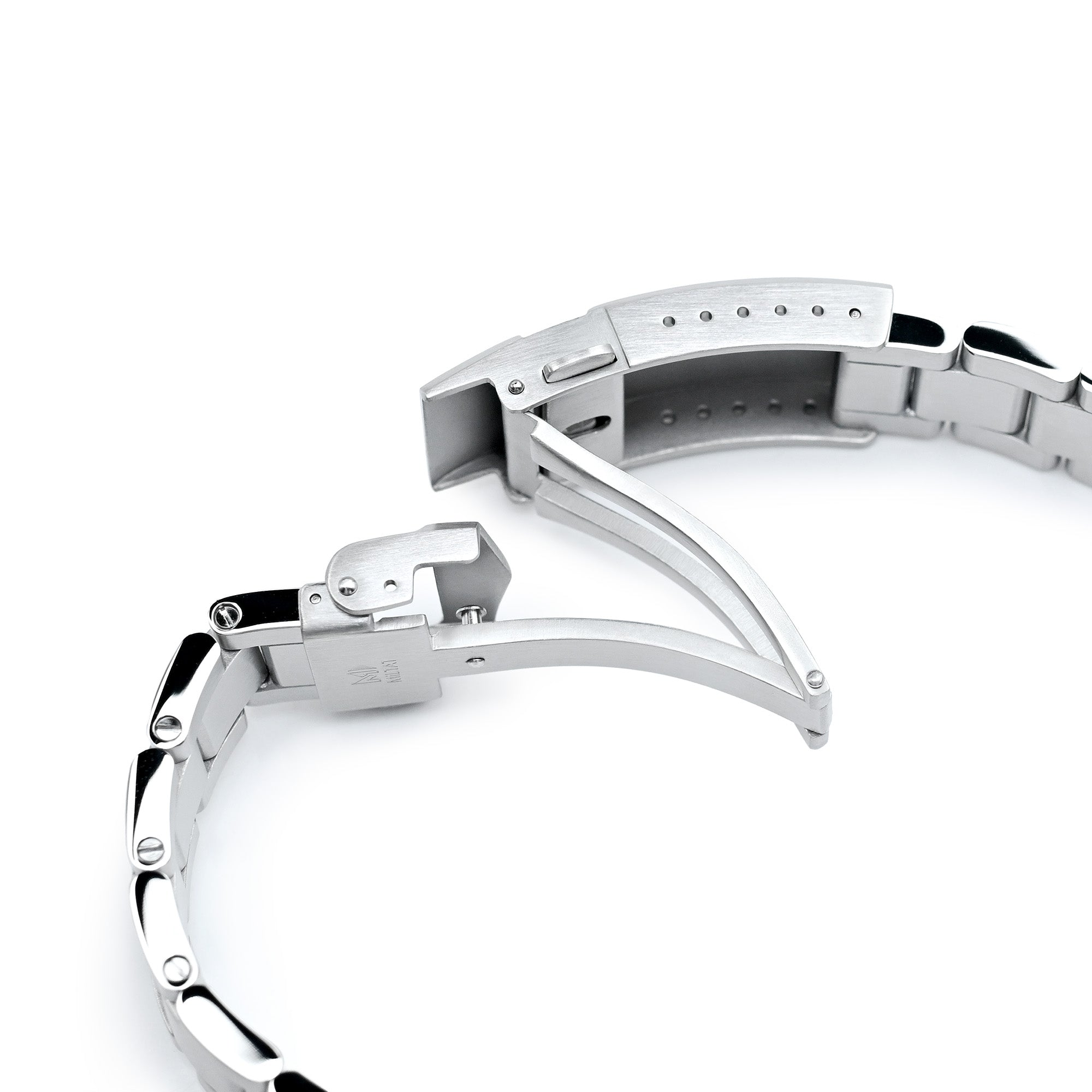Banda da orologio da 20 mm per orologi per boyer per TUD BB58, tira a V spazzolato in acciaio inossidabile 316L