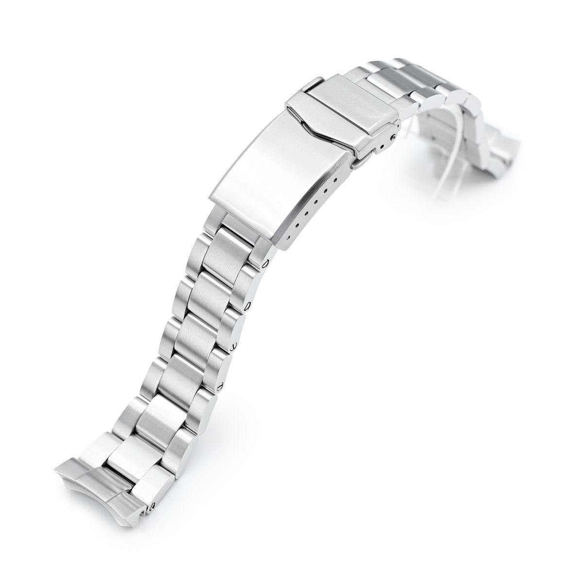 Cinturino 20mm Super-O Boyer per Seiko Prospex Speedtimer SSC813 SSC815 SSC817, Acciaio Inox - Satinato, Chiusura V Diver