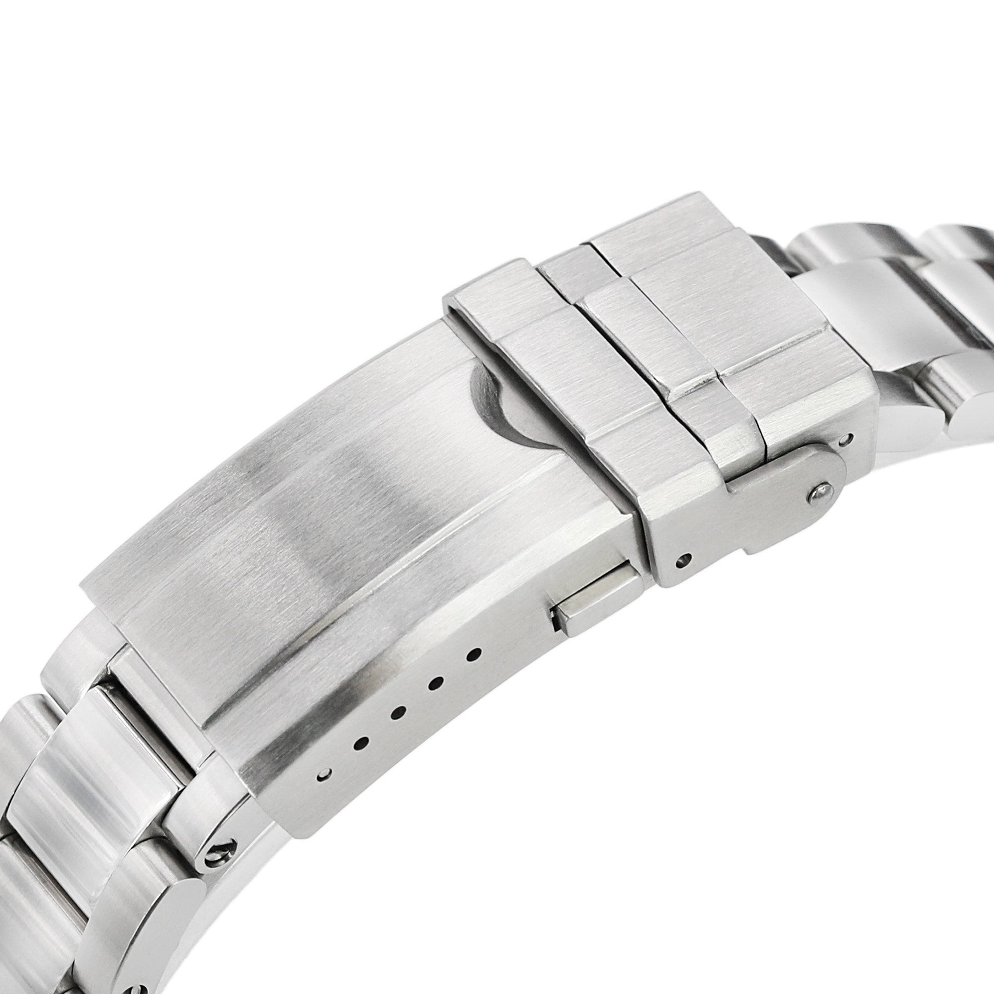 20mm Super-O Boyer Uhrenarmband für TUD BB58, 316L Edelstahl, gebürstet, Drehverschluss