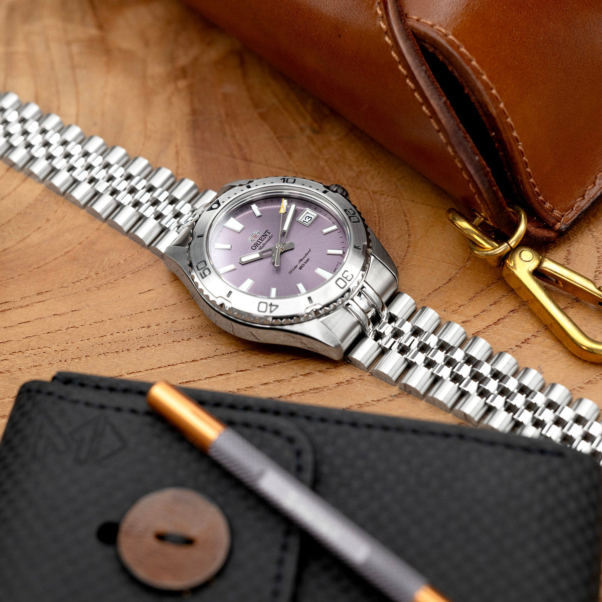 Orient Mako 40 Curved End Metal Watch Bands | Strapcode