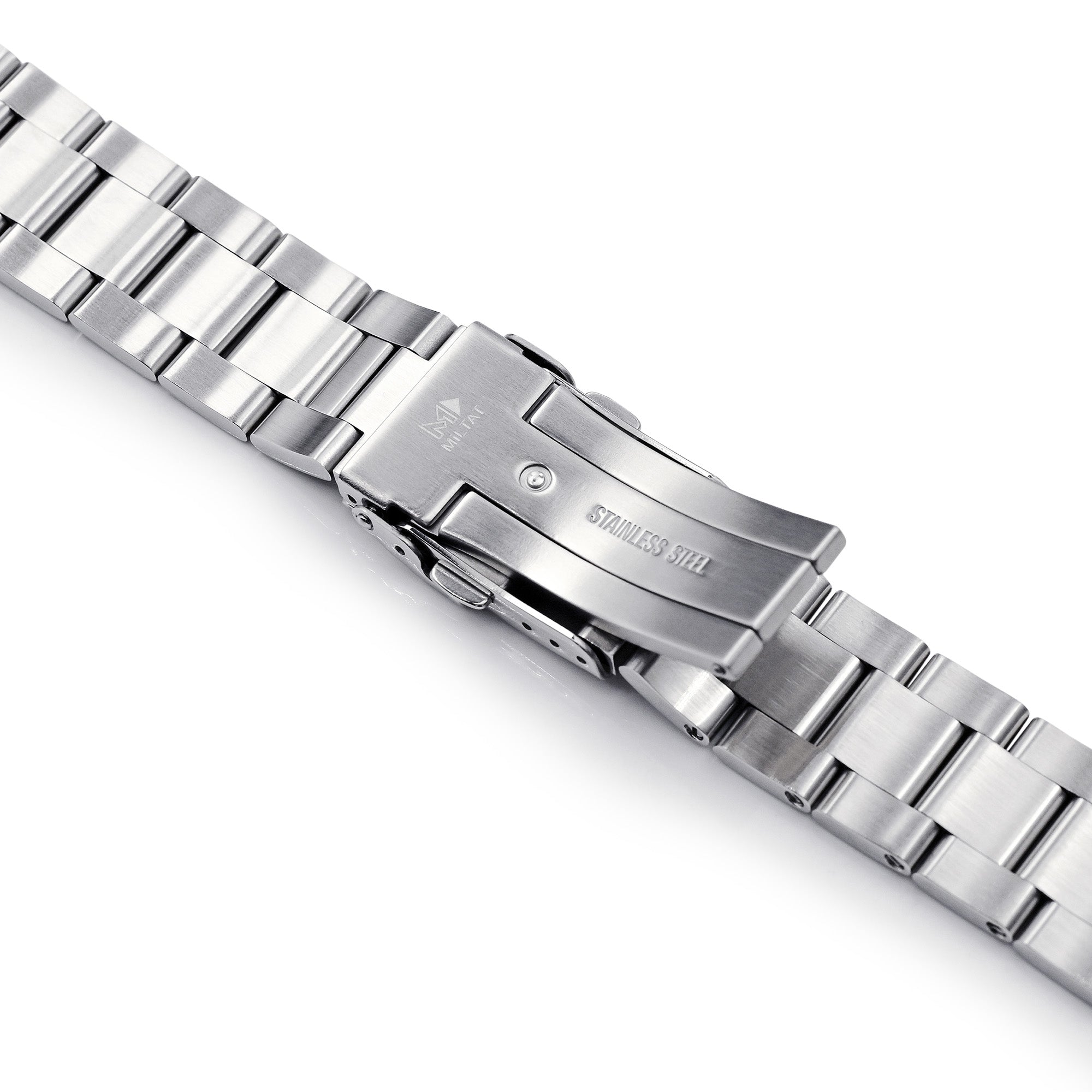 Cinturino per orologio Super-O Boyer da 20 mm per Seiko SBDC053 aka Modern 62MAS, chiusura a V, spazzolato, argento, L, Moderno Cinturino per orologio Super-O Boyer da 20 mm per Seiko SBDC053 aka Modern 62MAS, chiusura a V, spazzolato, argento, L, Moderno