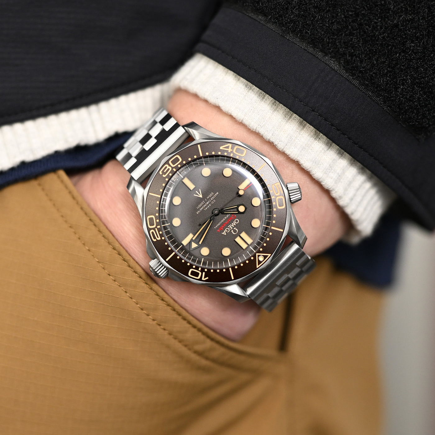 19mm Super Engineer II Stainless Steel Straight End Watch Band | Strapcode