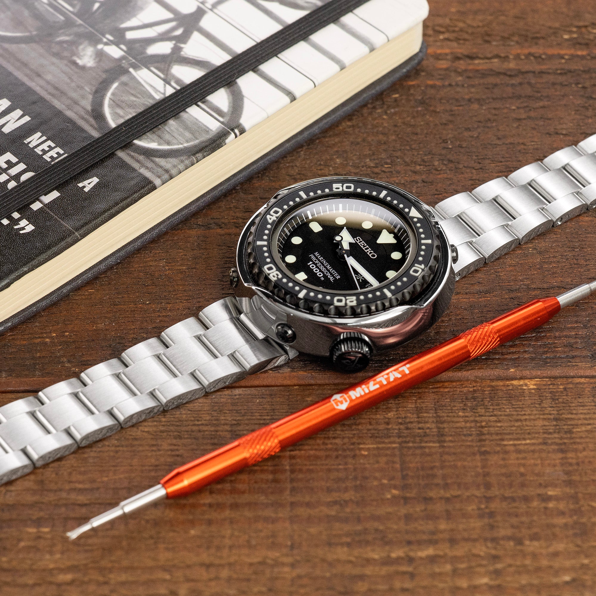 Seiko Mod Tuna SBBN013 Curved End O Boyer Bracelet | Strapcode