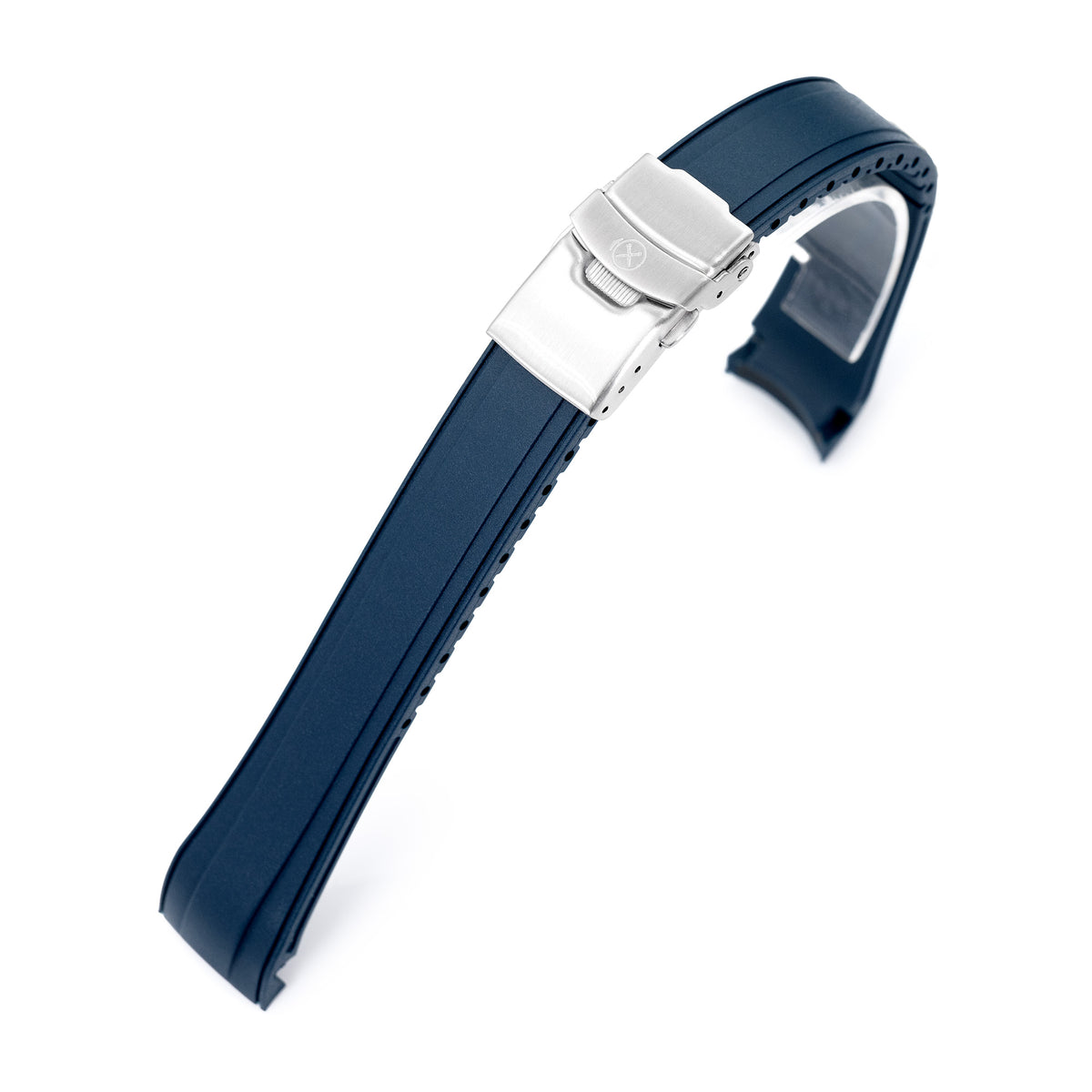 StrapXPro - SAP1A Rubber Strap for Seiko Alpinist SARB017 Series, Navy Blue Strapcode watch bands