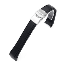 StrapXPro - SX2B (Ver.2) Rubber Strap for New Seiko 5 Sports Field Watch GMT Series, Black Strapcode watch bands