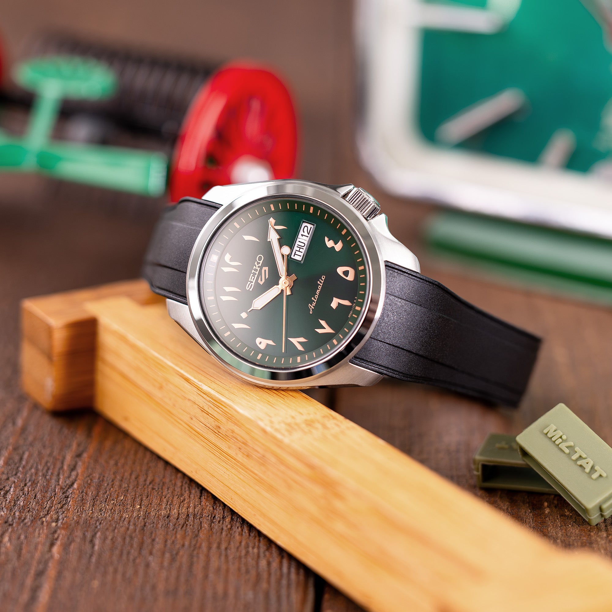 StrapXPro Rubber Watch Strap for Seiko 5 Sports 40mm SRPE | Strapcode