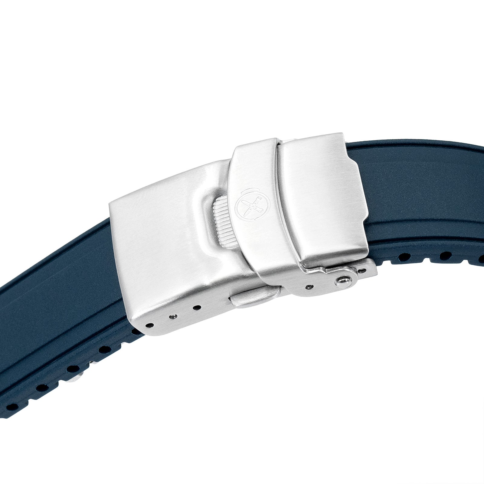 StrapXPro - SX2B Rubber Strap for New Seiko 5 Sports 38mm SRPK29 Series, Navy Blue Strapcode watch bands