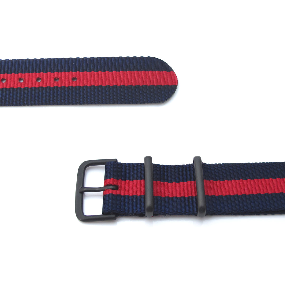 MiLTAT 20mm G10 military watch strap ballistic nylon armband PVD Red & Blue Stripes Strapcode Watch Bands