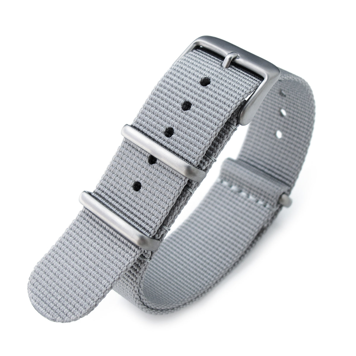 NATO 20mm G10 Military Watch Band Nylon Strap Military Grey Sandblasted 260mm Strapcode Watch Bands