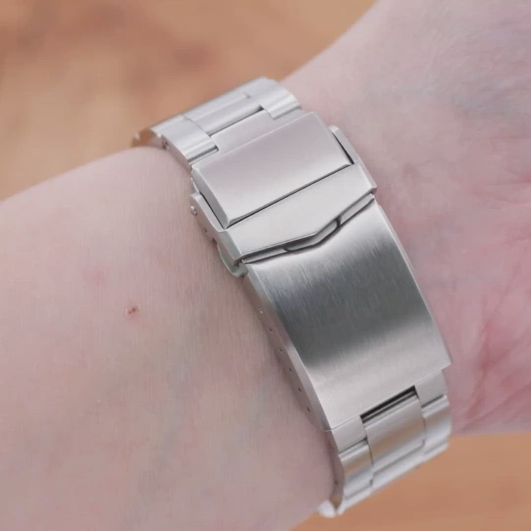 22mm Super-O Boyer Stainless Steel Band for Seiko Turtle SRP777 | Strapcode