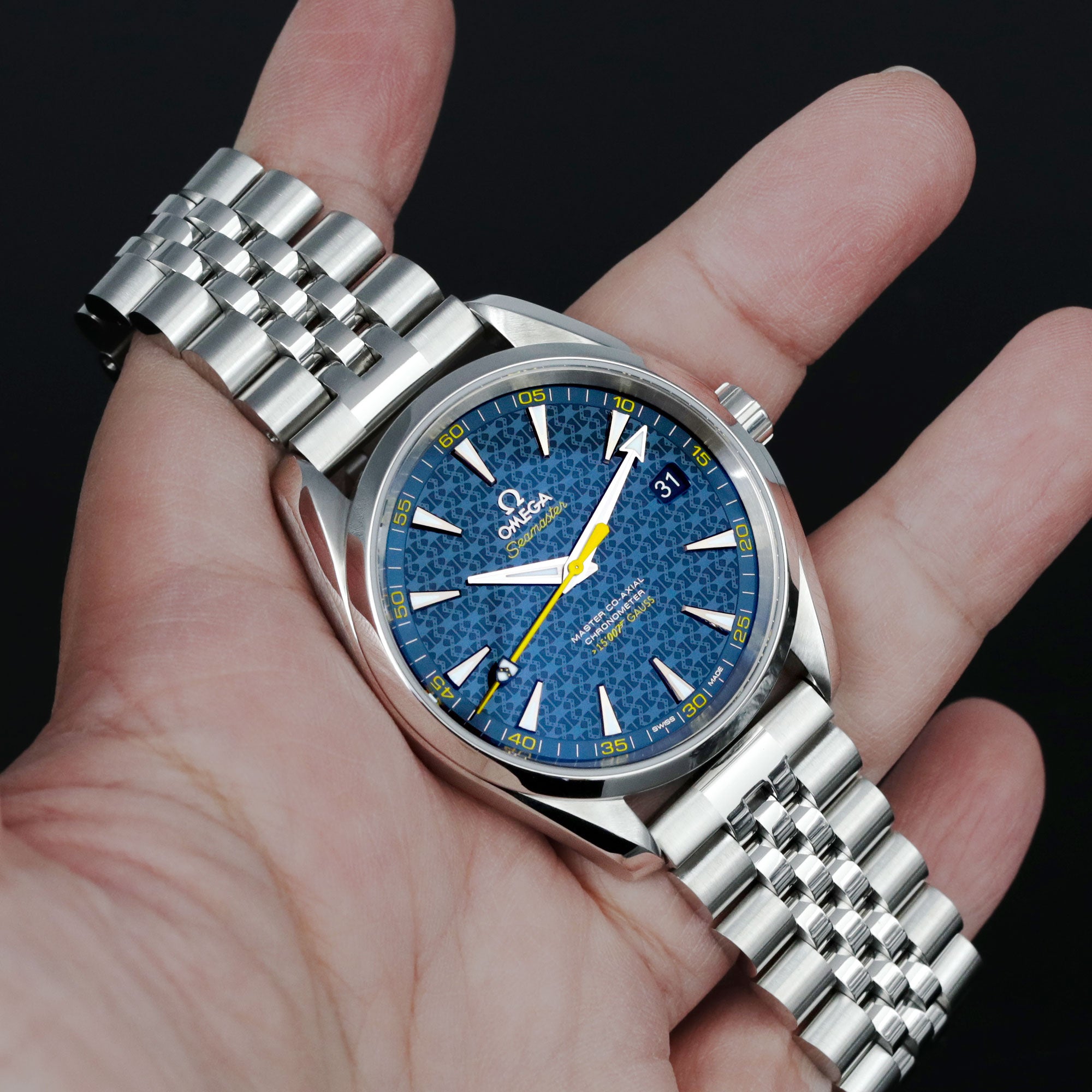 Omega Seamaster Aqua Terra Spectre James Bond Watch 231.10.42.21.03.004, strapcode watch bands