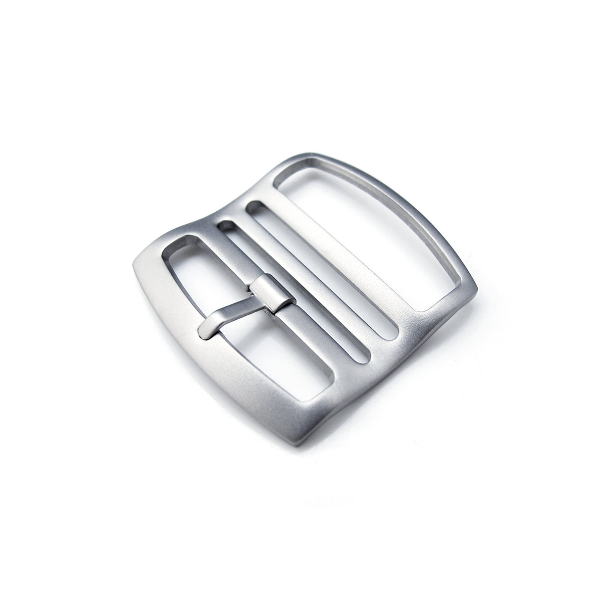 20mm 22mm Solid 316L Stainless Steel Ladder Lock Slider tang buckle Sandblasted Strapcode Buckles