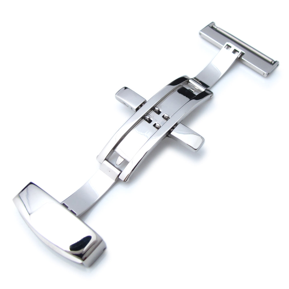 22mm 24mm Stainless Steel Double Deployment Buckle Clasp Strapcode Buckles