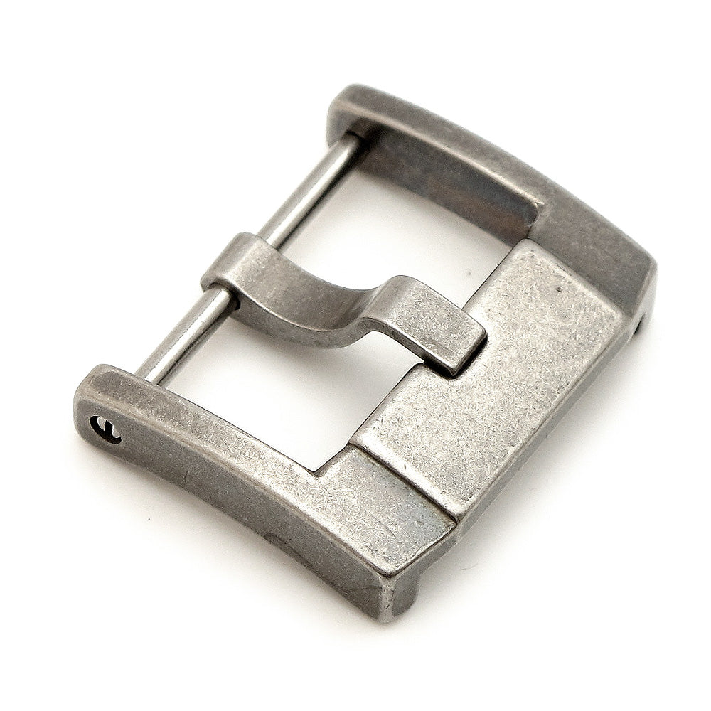 18mm 20mm or 22mm Stainless Steel 316L Screw-in Buckle IWC Style Retro Raw Finish Strapcode Buckles